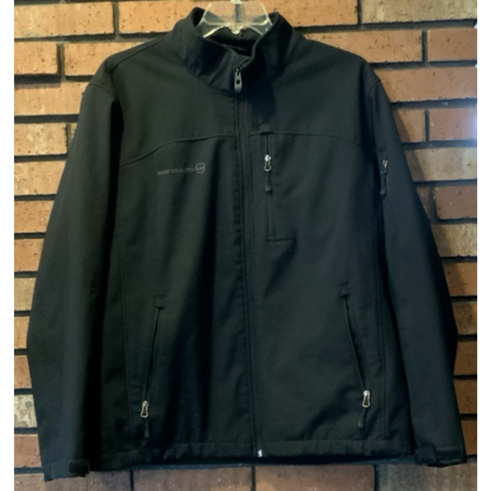 Free Country Mens Black Full Zip Softshell Winter Jacket Size XXL